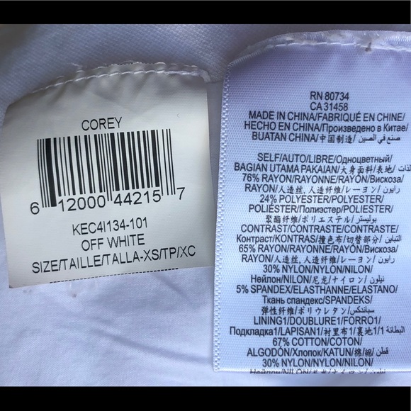 BCBGMAXAZRIA Corey Jacket In White XS - Picture 7 of 7